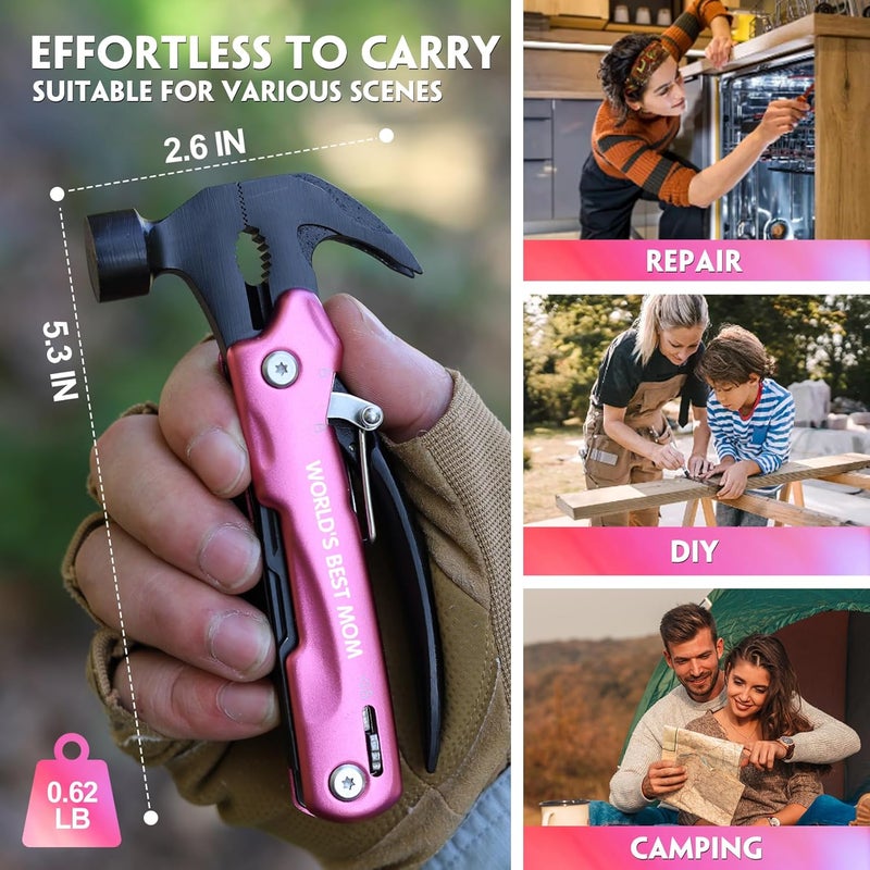 WILLUCK Gifts for Mom from Daughter - Mom Gifts, Stocking Stuffers for Mom - Mom Gifts for Christmas, Mom Presents - Birthday Gifts for Mom, Mothers Day Thanksgiving Gifts from Daughter Son, Multitool Hammer - Image 3